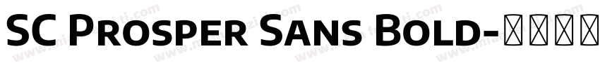 SC Prosper Sans Bold字体转换